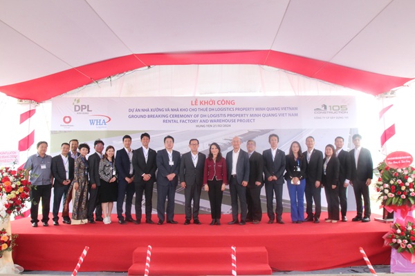 Khởi công dự án DH Logistics Property Việt Nam, Khu công nghiệp Minh Quang, tỉnh Hưng Yên