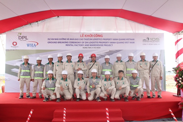 Khởi công dự án DH Logistics Property Việt Nam, Khu công nghiệp Minh Quang, tỉnh Hưng Yên