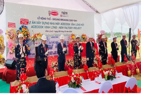 Động thổ dự án Acecook Việt Nam, Khu công nghiệp Hòa Phú, tỉnh Vĩnh Long