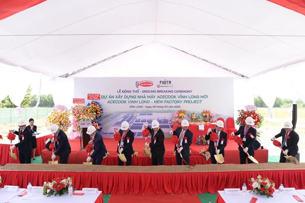 Động thổ dự án Acecook Việt Nam, Khu công nghiệp Hòa Phú, tỉnh Vĩnh Long