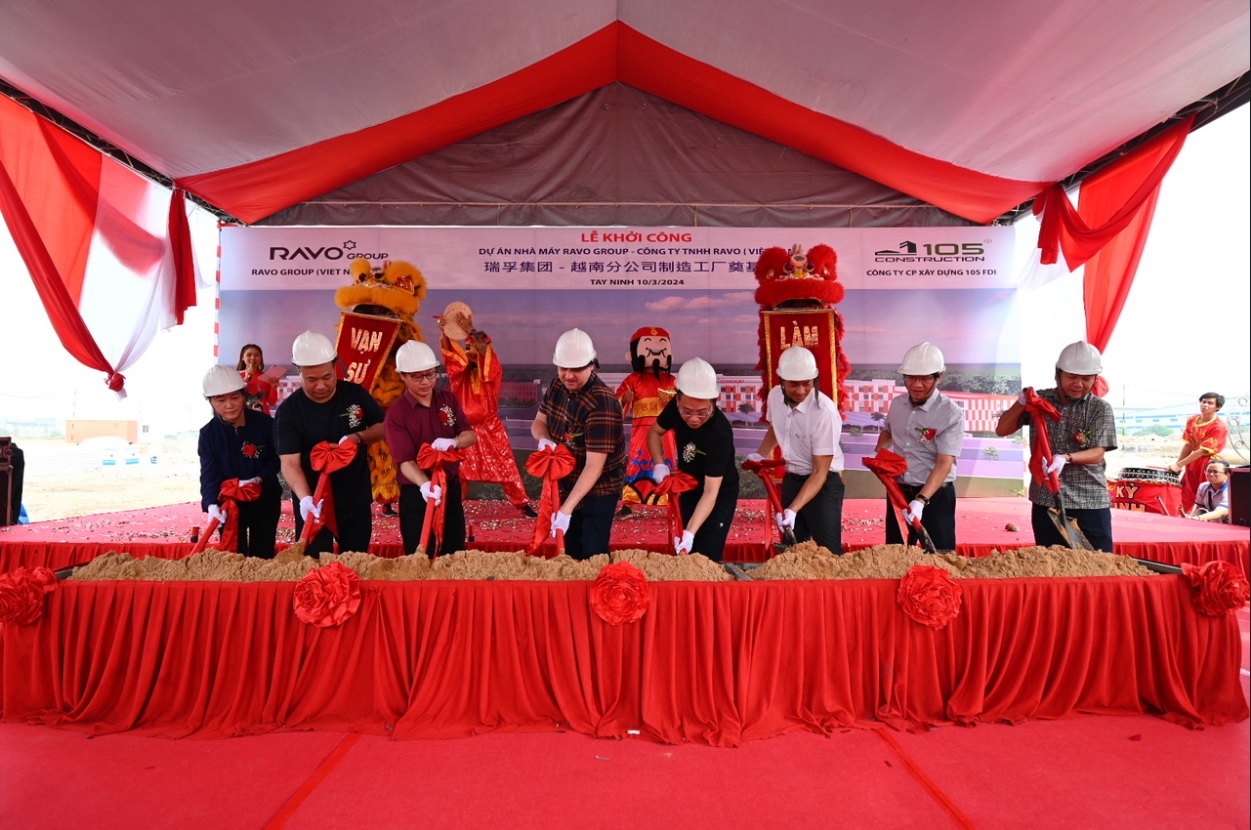  Động thổ dự án Ravo Việt Nam, Khu công nghiệp Phước Đông, tỉnh Tây Ninh