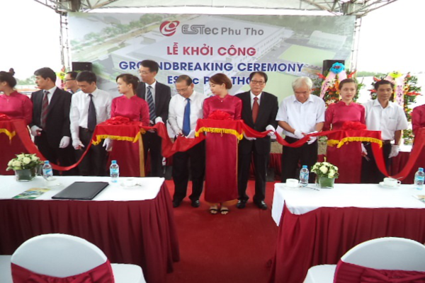 Lễ khởi công Nhà máy EStec Phutho tại Khu công nghiệp Tuda, Phú Thọ