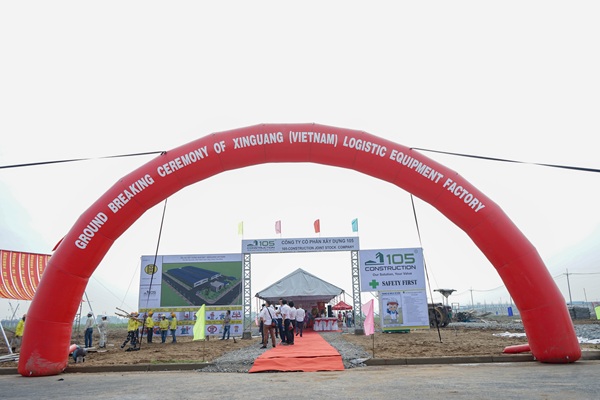 Lễ khởi công xây dựng Công ty TNHH Thiết bị Logistics Xinquang Việt Nam