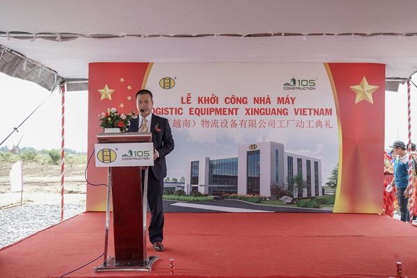 Lễ khởi công xây dựng Công ty TNHH Thiết bị Logistics Xinquang Việt Nam