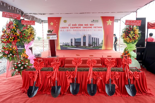 Lễ khởi công xây dựng Công ty TNHH Thiết bị Logistics Xinquang Việt Nam