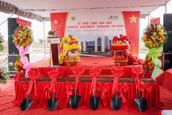 Lễ khởi công xây dựng Công ty TNHH Thiết bị Logistics Xinquang Việt Nam