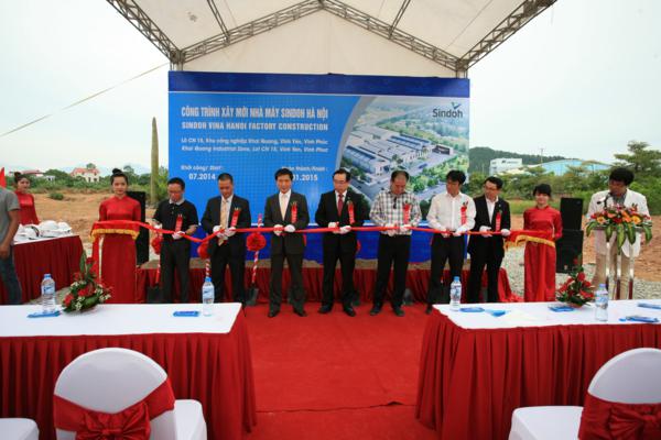 Lễ khởi công xây dựng Nhà máy Sindoh Việt Nam tại KCN Khai Quang, Vĩnh Phúc