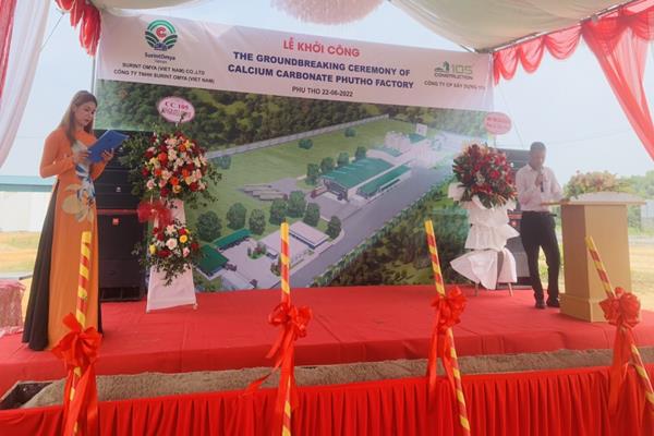 Lễ khởi công xây dựng Nhà máy Surint Omya, Cụm công nghiệp Baiba, Phú Thọ
