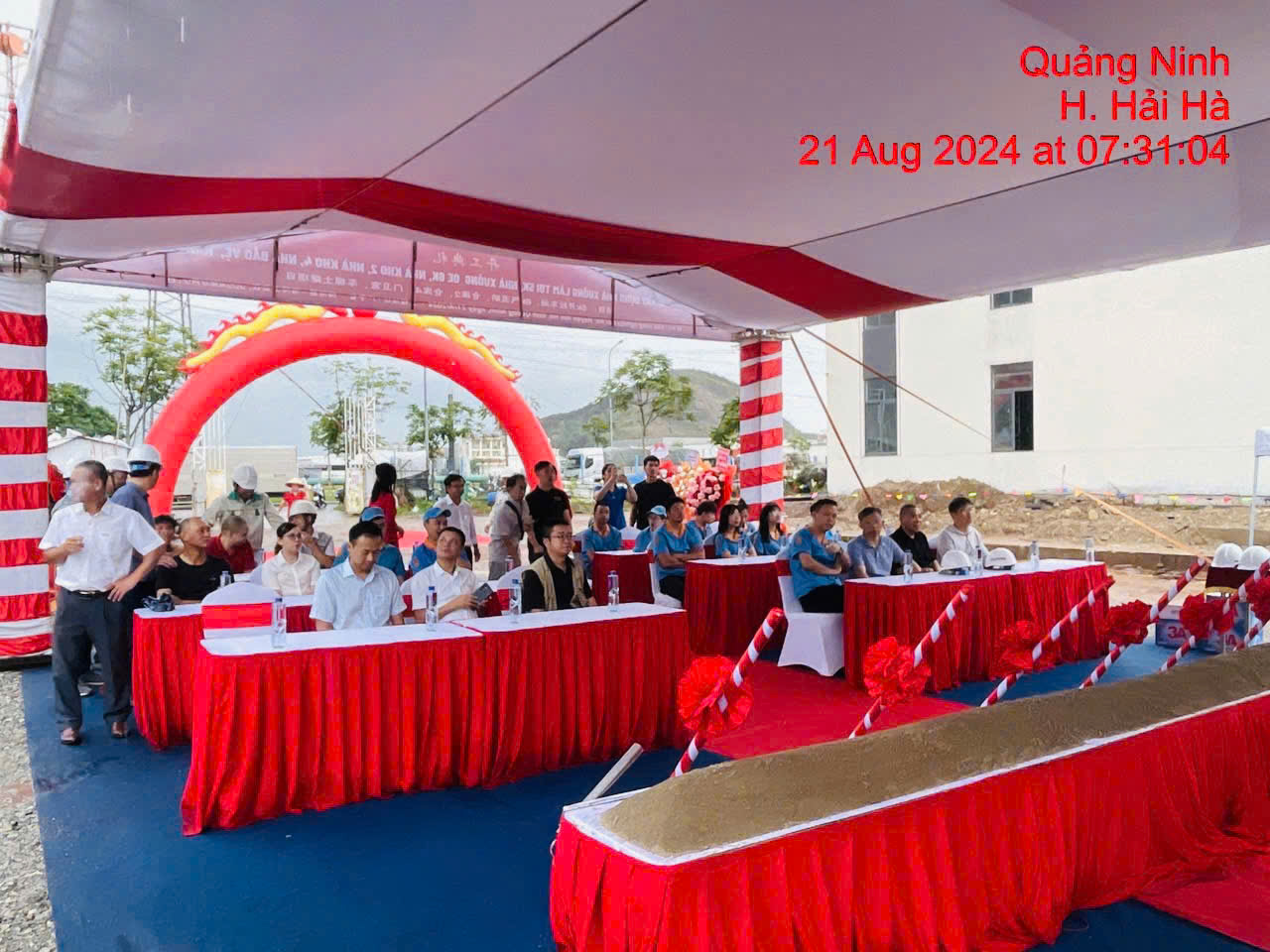 Lễ khởi công xây dựng nhà máy Texhong Hải Hà 5k, 6k, KCN Texhong Hải Hà, tỉnh Quảng Ninh